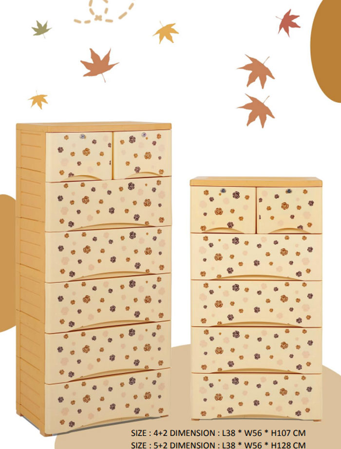 Phoenix Baby Clothes Storage Drawer 4+2