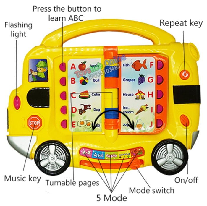 Baby Learning Toy - Talking Alphabet Book Musical Toy