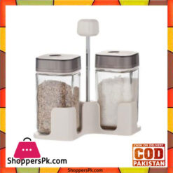 Brilliant Glassware 2 Jars Spice Rack - BR0142