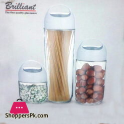 Brilliant Glassware 3pcs Storage Jar Set - BR0121