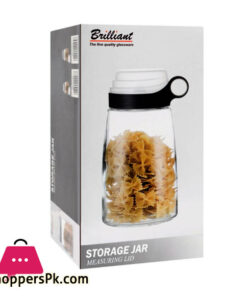 Brilliant Glassware Storage Jar with Measuring Lid Medium - 1400ML - BR0189