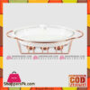 Brilliant Oval Casserole+Candle - Br0178