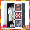 Football Club Diy 6 Cube Cabinet With Hanging Rod