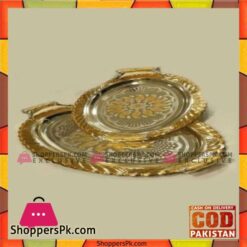 Kingsville 2Pcs Gold&Silver Tray Set - S433/216TH