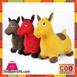 Riding Horse for Kids Inflatable Jumping Horse Washable Fabric 18 Months +