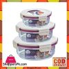 Round Airtight Food Containers Three Piece