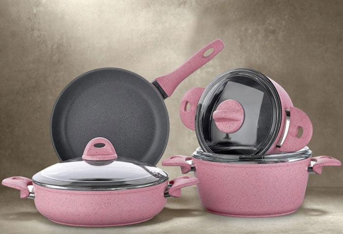 Saflon Granite Cookware Set - 7 Pcs Turkey Made