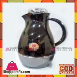 Taiwan Hotpot&Flask 1Ltr Black+Silve Thermos - 1210