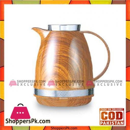 Taiwan Hotpot&Flask 1Ltr Wood&Silver Thermos - 1110