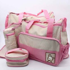 BABY BAG 5 PCS SET PINK DOT M&B