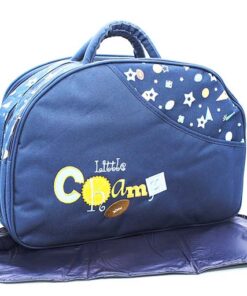 BABY BAG D SHAPE NAVY BLUE 360