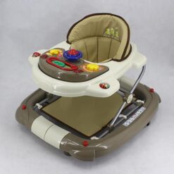 WALKER WITH ROCKER KHAKI BROWN T1078H Babyace 2 IN 1 Multi-Function Baby Walker T1079 Taiwan Made