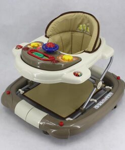 WALKER WITH ROCKER KHAKI BROWN T1078H Babyace 2 IN 1 Multi-Function Baby Walker T1079 Taiwan Made