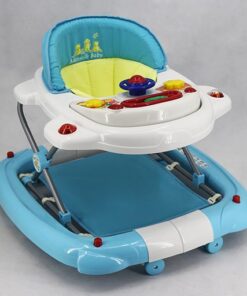 WALKER WITH ROCKER BLUE WHITE T1078 Babyace 2 IN 1 Multi-Function Baby Walker T1078 Taiwan Made