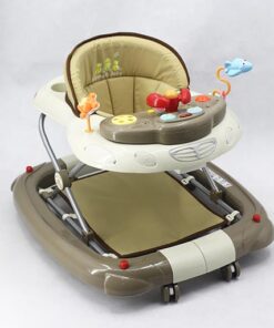 WALKER WITH ROCKER KHAKI BROWN T1085 Babyace 2 IN 1 Multi-Function Baby Walker T1085 Taiwan Made