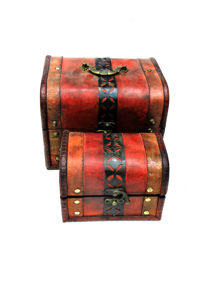 2Pcs Wooden Jewellery Box Stamp Flower Small Metal Lock 6 2Pcs Wooden Jewellery Box Stamp Flower Small Metal Lock