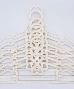 SHIRT HANGER 6PCS 629 BROWN AND CREAM 2 COLOUR M&B
