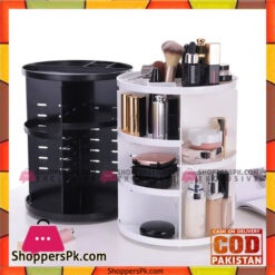 360 Degree Rotating Cosmetic Organizer Jewellery Box Lipstick Holder