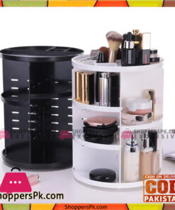 360 Degree Rotating Cosmetic Organizer Jewellery Box Lipstick Holder
