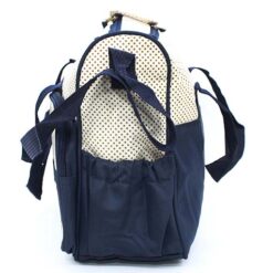 Baby Bag Mundo Bebe Navy Blue Dot 4894-B M&Amp;B