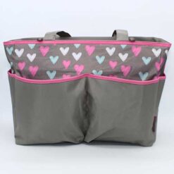 Baby Bag 3Pcs Heart Dark Grey Bb-999 M&Amp;B
