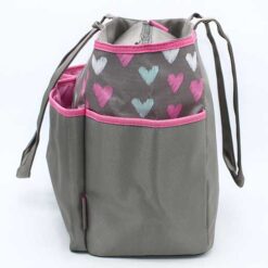 Baby Bag 3Pcs Heart Dark Grey Bb-999 M&Amp;B