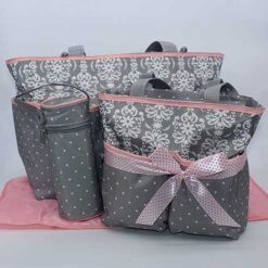 Baby Bag 4Pcs Grey Bb-999-Aaa M&Amp;B