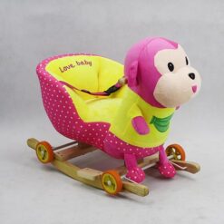 Rocking Seat Pink Yellow Monkey Crs2-2