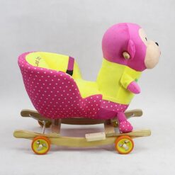 Rocking Seat Pink Yellow Monkey Crs2-2