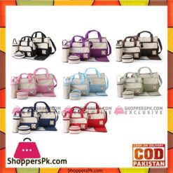 5pcs Baby Nappy Changing Bag Set Mummy Shoulder Handbag Diaper Bag Set