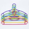 Shirt Hanger 5Pcs Pack Shining Multi Colour With Lock 2538 M&Amp;B