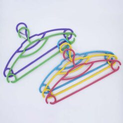 Shirt Hanger 5Pcs Pack Shining Multi Colour With Lock 2538 M&Amp;B