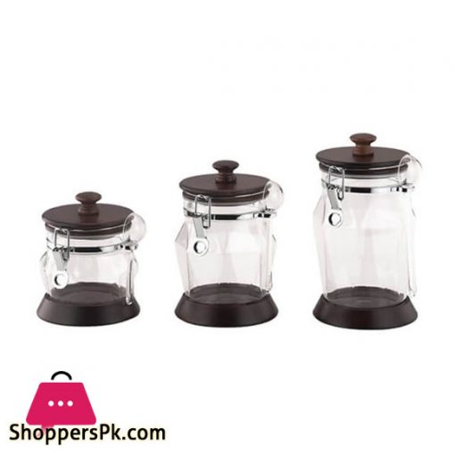 Acrylic Ware 3 Pcs Jar Set - Taiwan Made