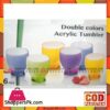 Acrylic Ware 6 Pcs Acr Double Color - Bh0035Ac - Made In Taiwan