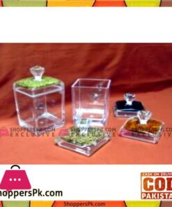 Acrylic Ware Sq Spice Jar Med - Bh0151Ac - Made in Taiwan