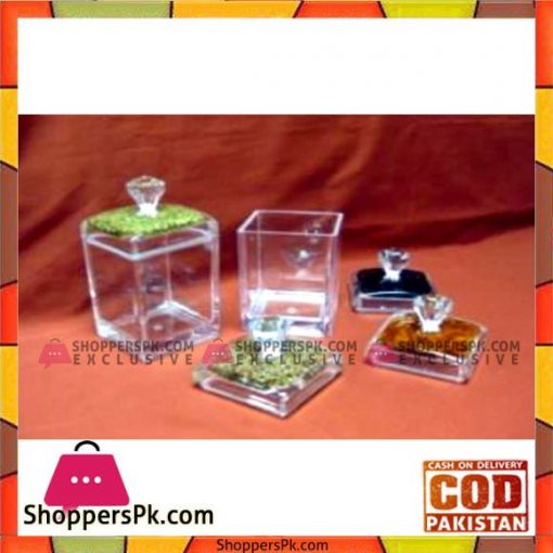 Acrylic Ware Sq Spice Jar Med - Bh0151Ac - Made in Taiwan