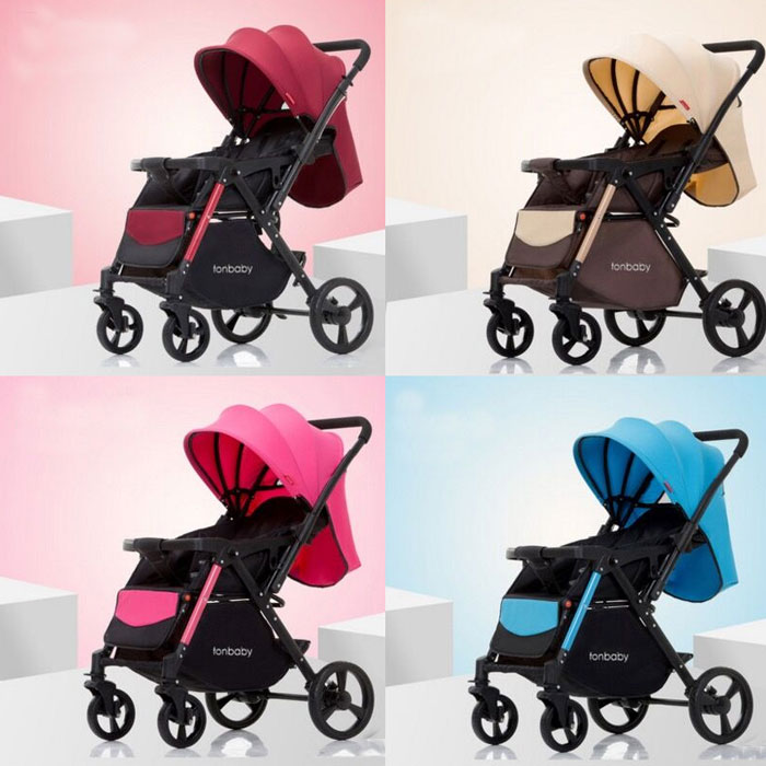 Baby Carriage Fold Design Convertible Baby Carriage Portable Baby Strollers