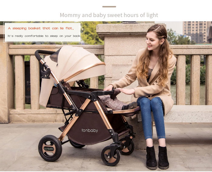 Baby Carriage Fold Design Convertible Baby Carriage Portable Baby Strollers