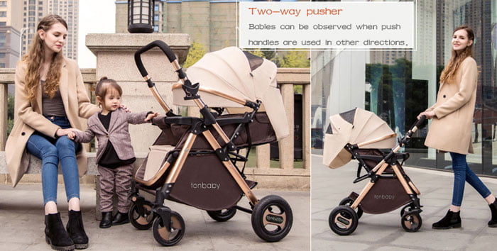 Baby Carriage Fold Design Convertible Baby Carriage Portable Baby Strollers