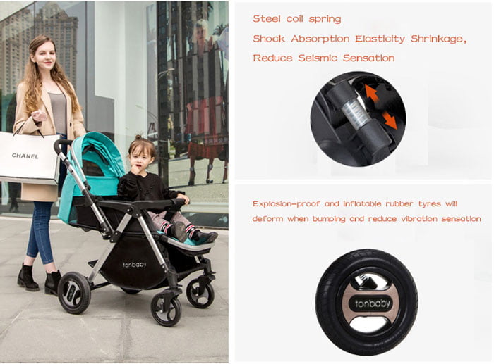 Baby Carriage Fold Design Convertible Baby Carriage Portable Baby Strollers