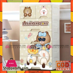 Cartoon Baby Plastic Storage Cabinet