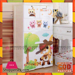 Cartoon Baby Plastic Storage Cabinet