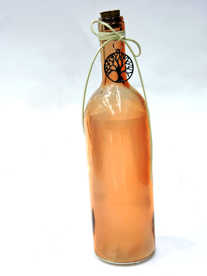 Colored Candle Holder Glass Light Star Bottle