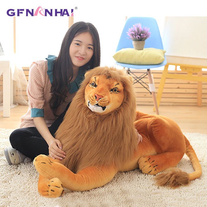 Cute Soft Stuffed Animal Lion Plush Toy For Children - 58 Inch