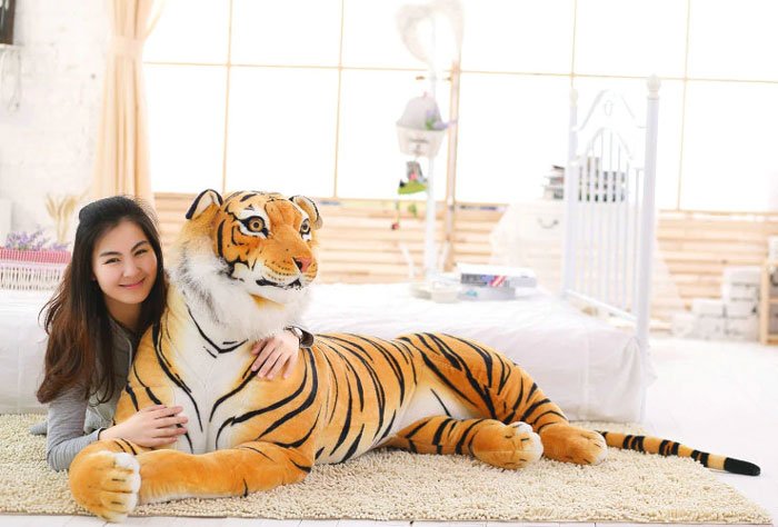 Cute Soft Stuffed Animal Tiger Plush Toy For Children - 58 Inch