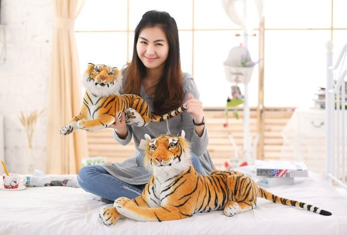 Cute Soft Stuffed Animal Tiger Plush Toy For Children - 58 Inch