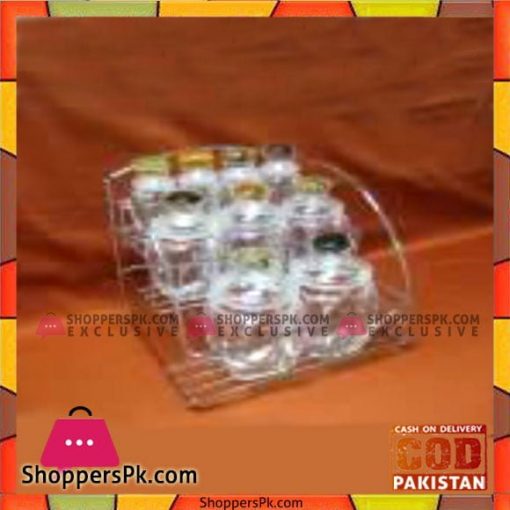 Fine Collection 9 Pcs Jar Set Stand - Bh0002Ac - Made in Taiwan