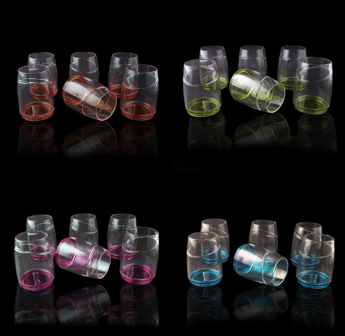 Fine Collection Feliz 12Oz Tumbler Set Of 6 Taiwan Made - Bg-12-6*1 - Made In Taiwan