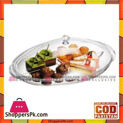 Fine Collection Oval Shape Tray W/Lid - 2530 - Made in Taiwan