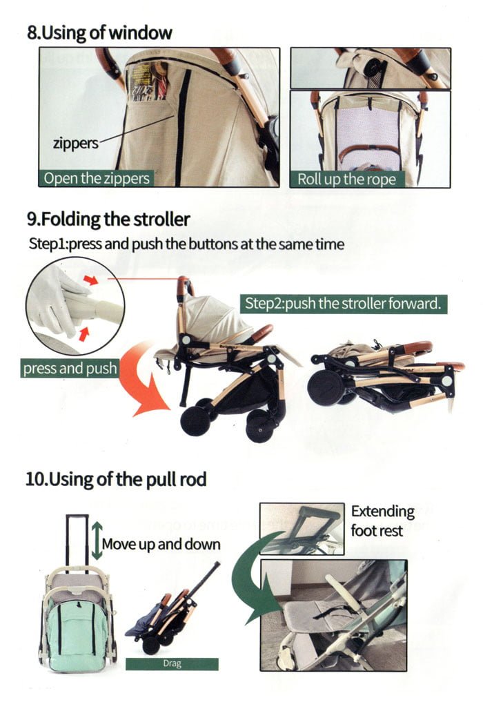 Folding Cabin Size High Quality Bambino Baby Stroller Gb-2006 7 Folding Cabin Size High Quality Bambino Baby Stroller Gb-2006